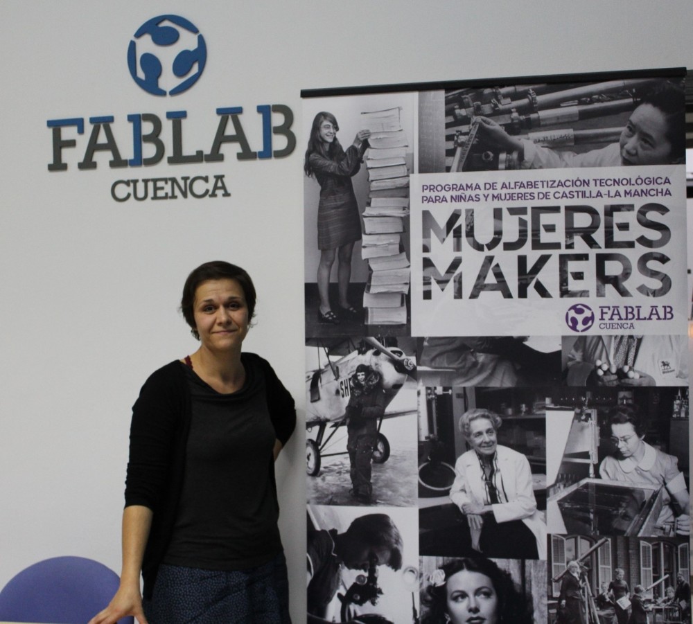 Delia Millán, FabLab Cuenca. Fuente: Natalia Martínez